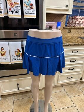 Nike Royal Blue Skater Tennis Skirt with White Piping